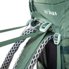 תרמיל טיולים TATONKA Pyrox 45+10 בצבע ירוק, תצוגת רצועות כתפיים מרופדות מתכווננות Comfort Light
