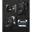 תאי ארגון פנימיים פתוחים של תיק גב Tigernu 17 אינץ׳ עם iPad טלפון דרכון ובגדים מקופלים