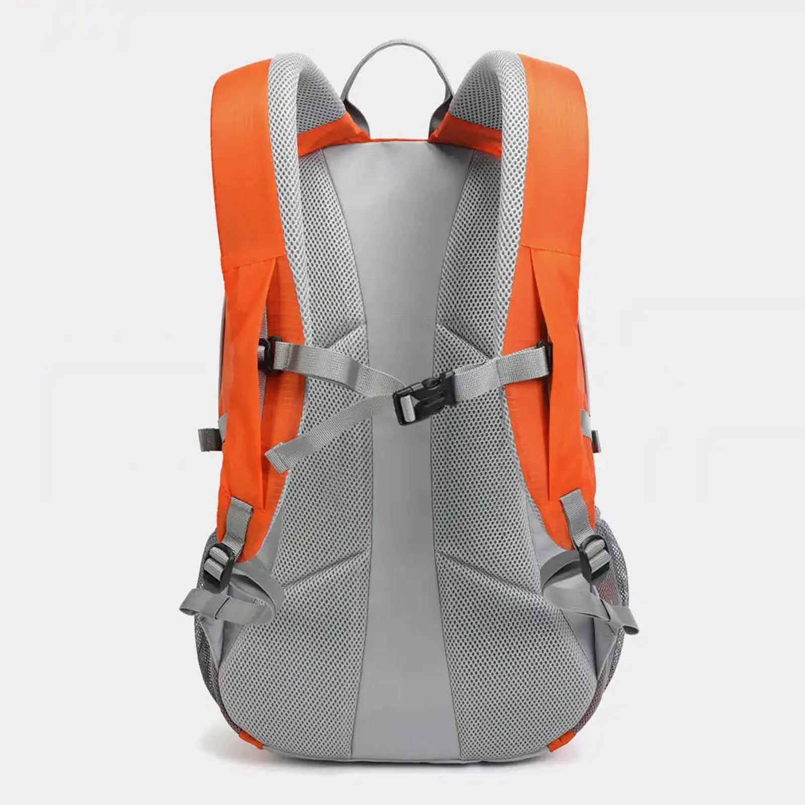 תרמיל Tigernu Casual Sport T-B9500 בצבע כתום, גב אורטופדי ורצועות כתף מרופדות ארגונומיות, מבט מאחור
