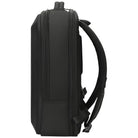 מבט צד על תיק גב קשיח Tigernu דגם Urban T-B9152A למחשב נייד 15.6 אינץ' - פרופיל דק עם כיס צד ורצועת טרולי