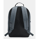 תיק גב Under Armour Loudon 25L בצבע אפור, מבט מאחור על רצועות הכתף המרופדות ורצועה עליונה לנשיאה ביד