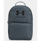 תיק גב Under Armour Loudon 25L בצבע אפור, מבט חזית עם לוגו ותא קדמי, נפח 25 ליטר