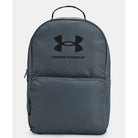 תיק גב Under Armour Loudon 25L בצבע אפור, מבט חזית עם לוגו ותא קדמי, נפח 25 ליטר