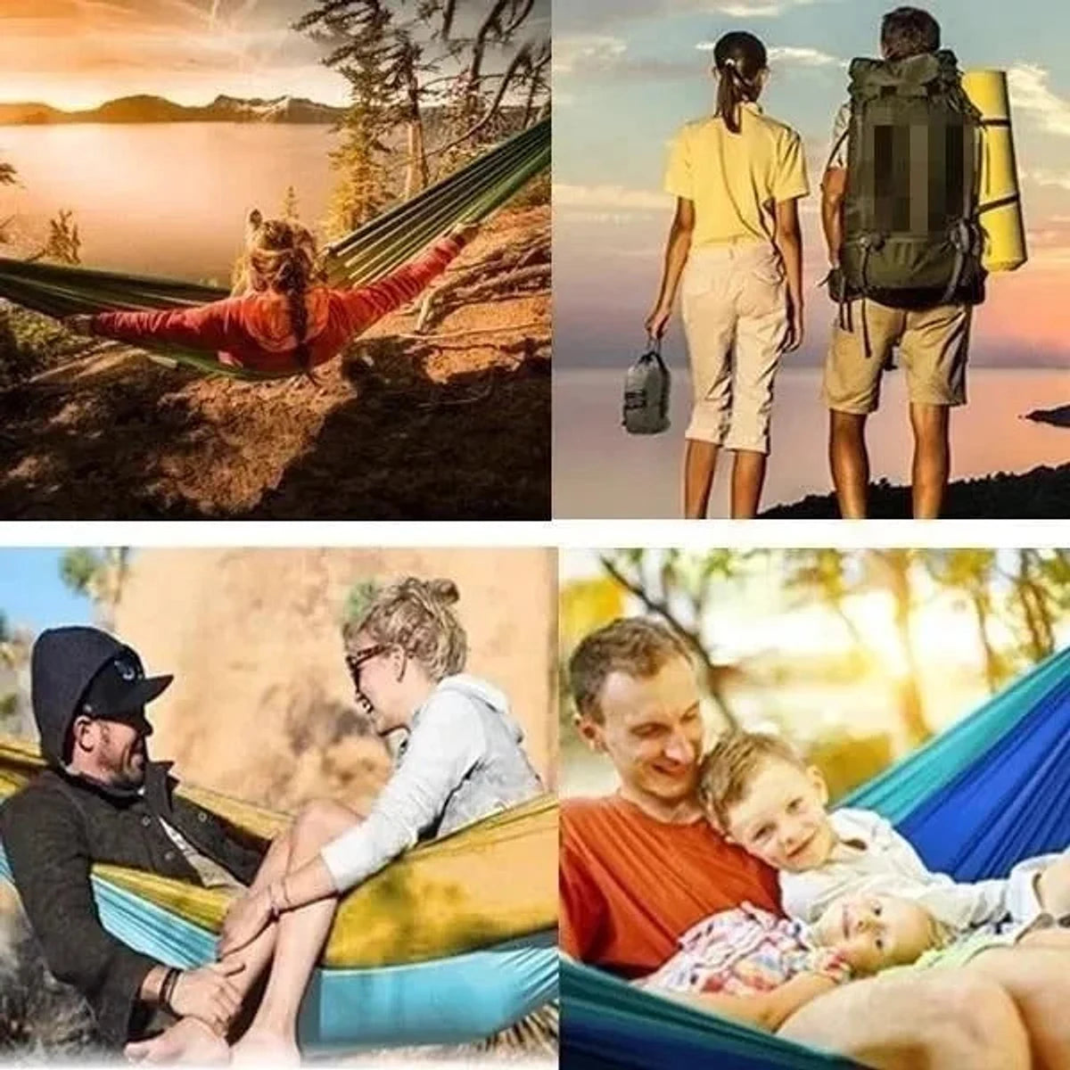 ערסל קמפינג Widesea Hammock PRO מבד מצנח ריפסטופ, מתאים לטיולים ולחצר, נוח לשינה ולמנוחה בחוץ
