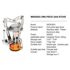 טבלת מפרט גזייה Widesea WSS-178 — נירוסטה, פלסטיק ואלומיניום, 3500 ואט, מיכל גז שטוח