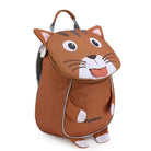 תיק גן לילדים ZOOLITTLE דגם Brown Cat בעיצוב חתול חום עם בד פוליאסטר חזק, מבט מזווית