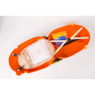 טרולי ZOOLITTLE Monkey LEGO 18 אינץ פתוח, תא פנימי עם רצועות הידוק ובטנה אנטי בקטריאלית איכותית