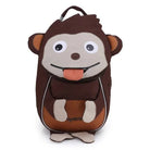 תיק גן ZOOLITTLE דגם Monkey לילדים, בד פוליאסטר מוגן מים, תא גדול ותא חיצוני, מבט מלפנים