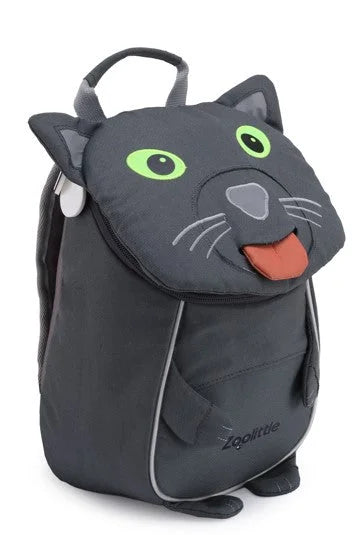 תיק גן לילדים ZOOLITTLE דגם Mouse בצבע אפור, בד פוליאסטר 600D עמיד במים, 6.5 ליטר, מבט מלפנים
