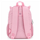 תיק גן לילדים ZOOLITTLE דגם Pink Cat1 בצבע ורוד, עם גב אורטופדי וכתפיות מרופדות, מבט מאחור