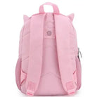 תיק גן לילדים ZOOLITTLE דגם Pink Cat1 בצבע ורוד, עם גב אורטופדי וכתפיות מרופדות, מבט מאחור