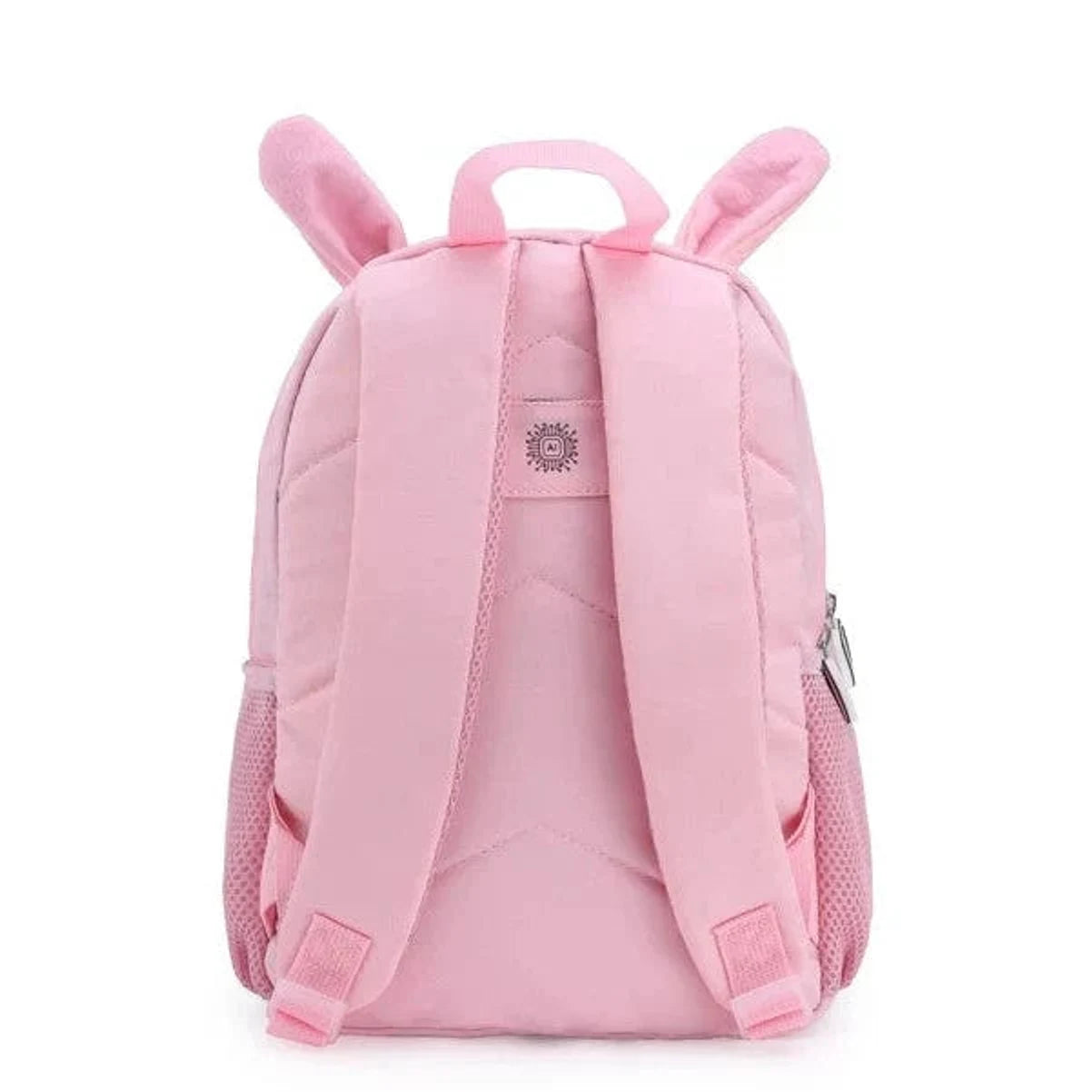 תיק גן ZOOLITTLE דגם Rabbit לילדים בצבע ורוד עם גב אורטופדי ורצועות כתף מרופדות, מבט אחורי